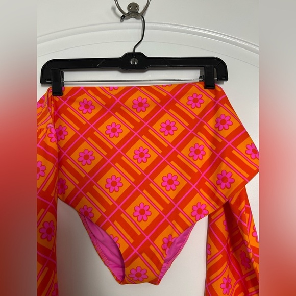 Show Me Your Mumu X Barbie Pink And Orange Retro Floral Bikini set size 3x NWT - Picture 14 of 16